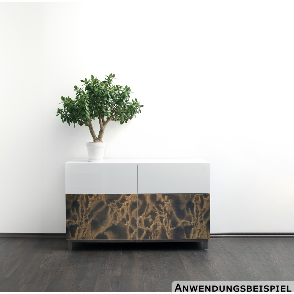 Klebefolie 200 x 45 cm mit schwarzen Marmormotiv image number 2