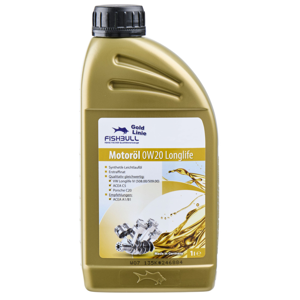 FISHBULL Motorenöl 0W-20 Longlife 1 Liter für Otto- und Dieselmotoren image number 1