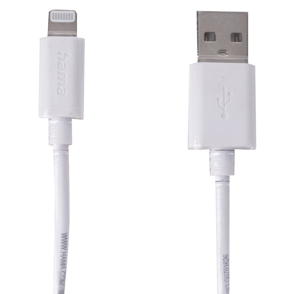 Lightning Lade-/Datenkabel 0,6m, weiß image number 1