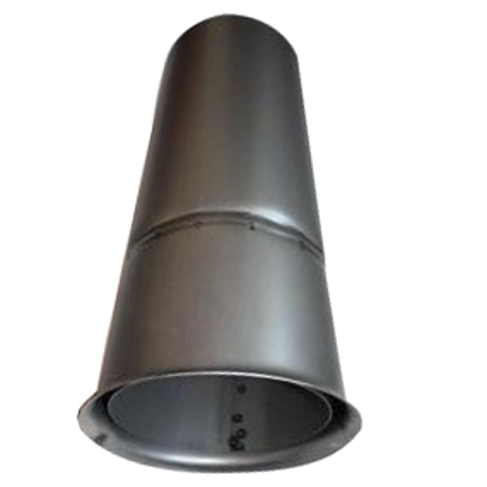 Wandfutter gerade Doppelwandfutter Ø150x400mm Stahlblech silber image number 0
