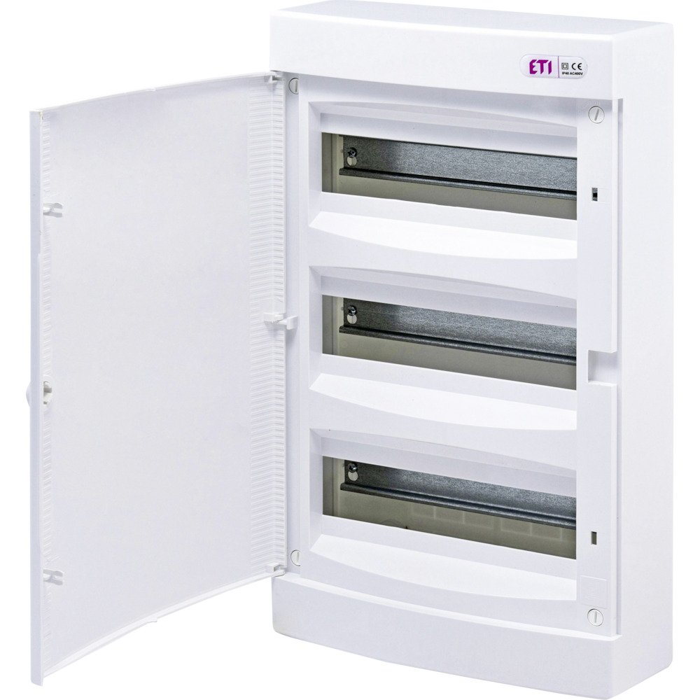 AP-Kleinverteiler mit Tür für 3x12 Module IP40 in Weiß image number 0