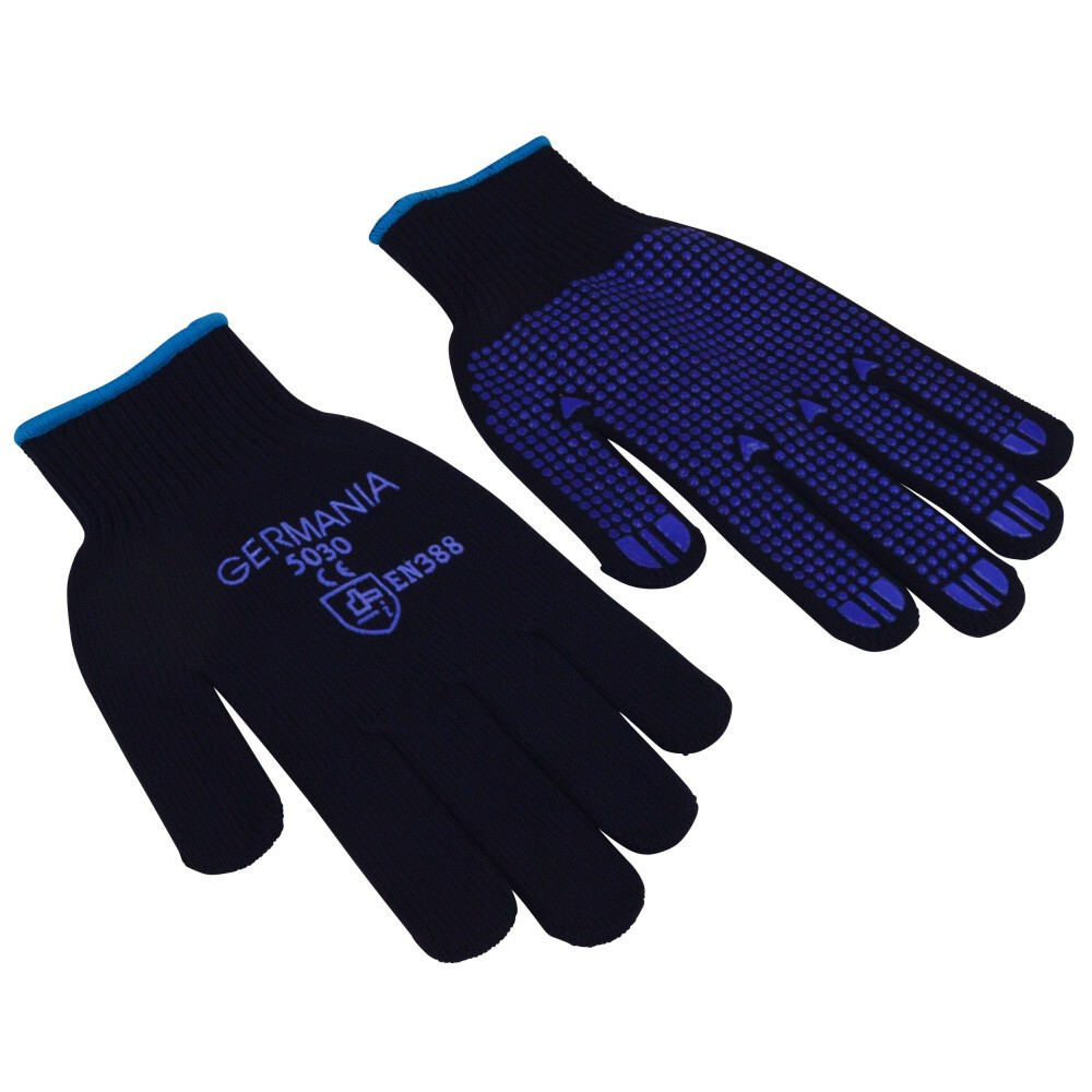 GERMANIA® Arbeitshandschuhe Größe 9 mit PVC-Noppen