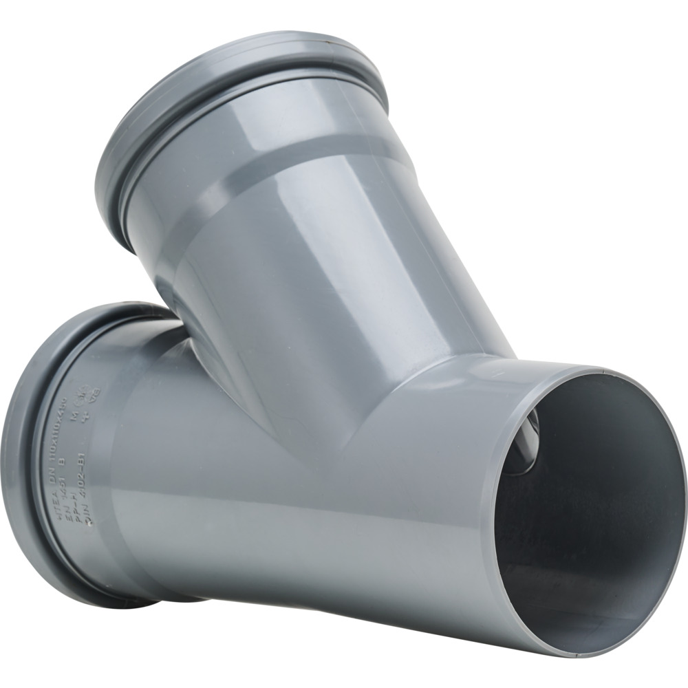 Marley HTEA-Abzweig DN 110/110 mit Winkel 45&deg; image number 1