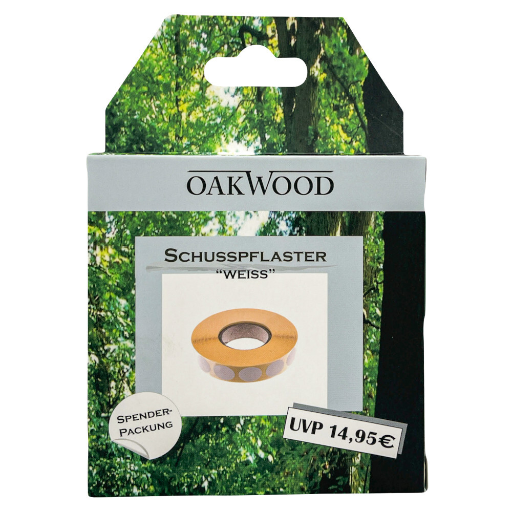 Oakwood Schusspflaster Set 2000 Stück in weiß