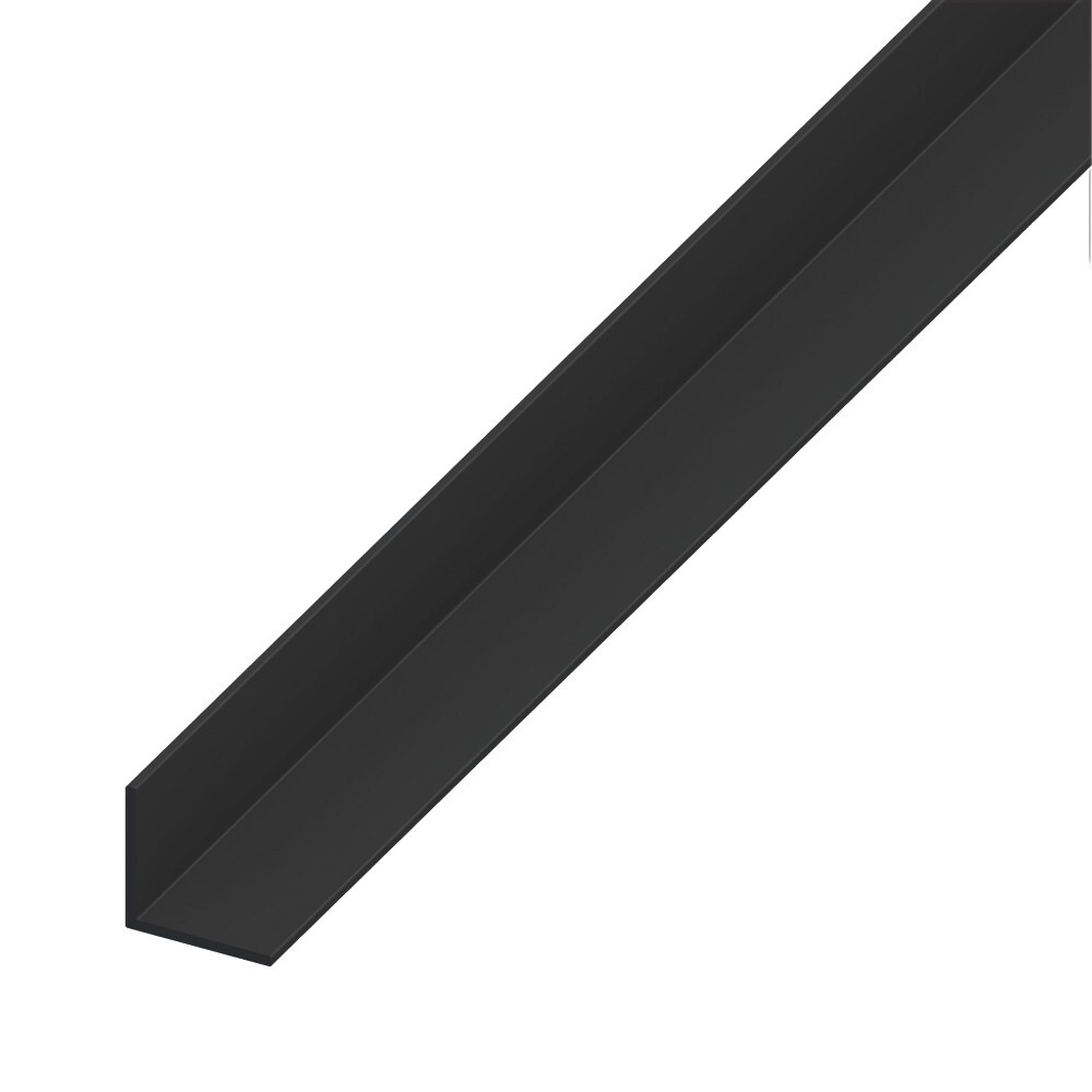 Winkelprofil gleichschenklig 100 x 2 cm aus Hart-PVC in schwarz image number 0