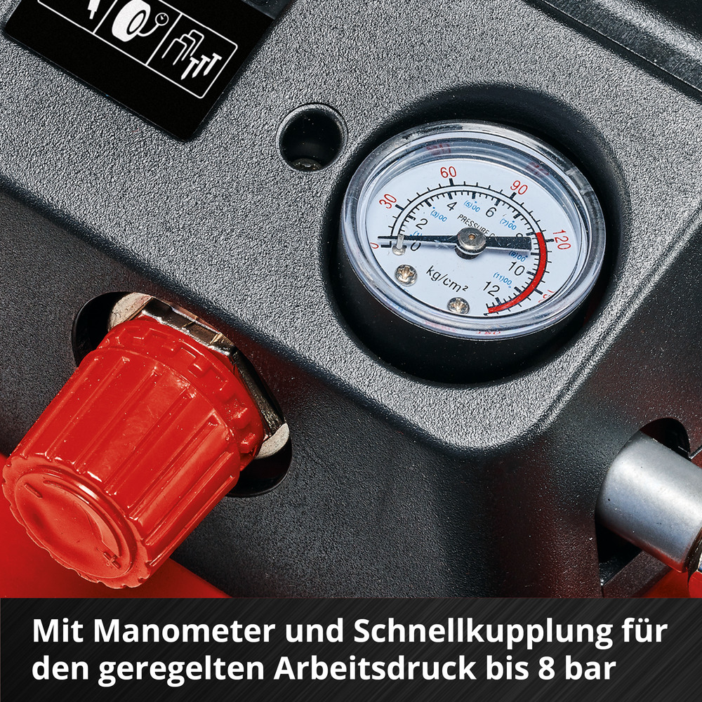 Einhell Akku-Kompressor TE-AC 36/6/8 Li OF Set-Solo mit 6-Liter-Tank und Zubeh&ouml;rset image number 4