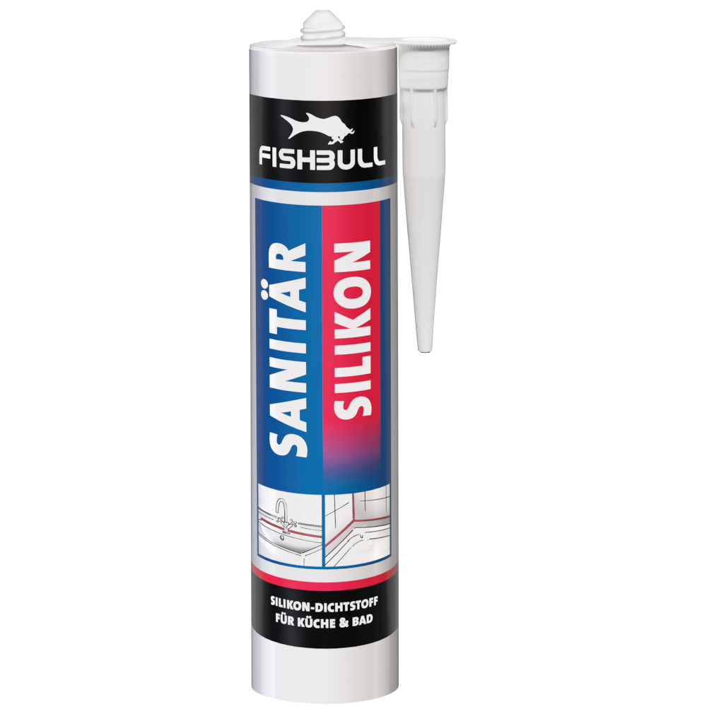 FISHBULL Sanitär Silikon 300 ml weiß