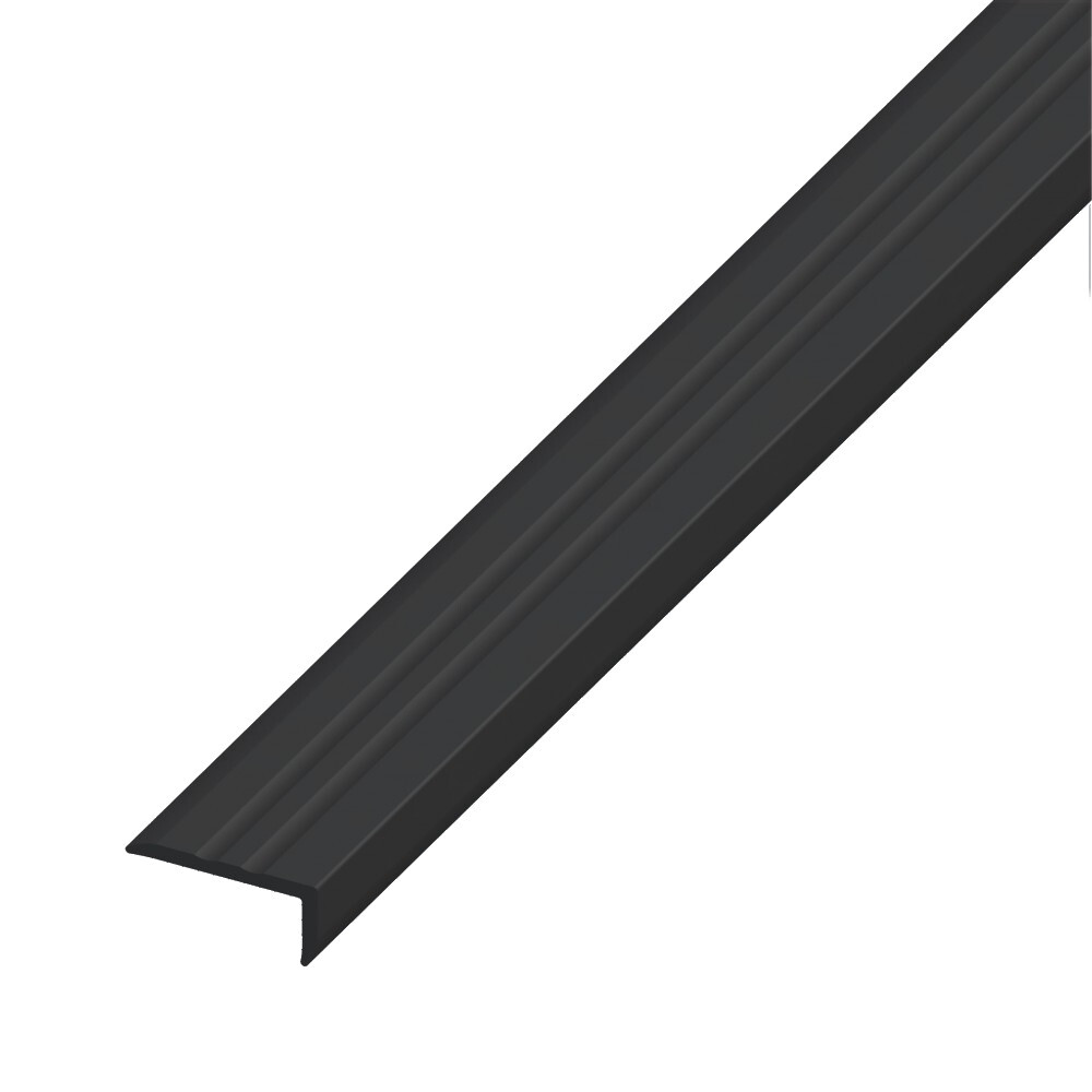 Winkel-Abschluss-Profil 25 x 10 mm Kunststoff schwarz ungelocht image number 0