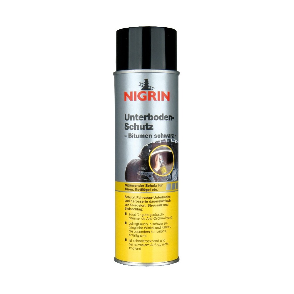 Nigrin Unterbodenschutz, 500 ml Spray, Bitumen schwarz