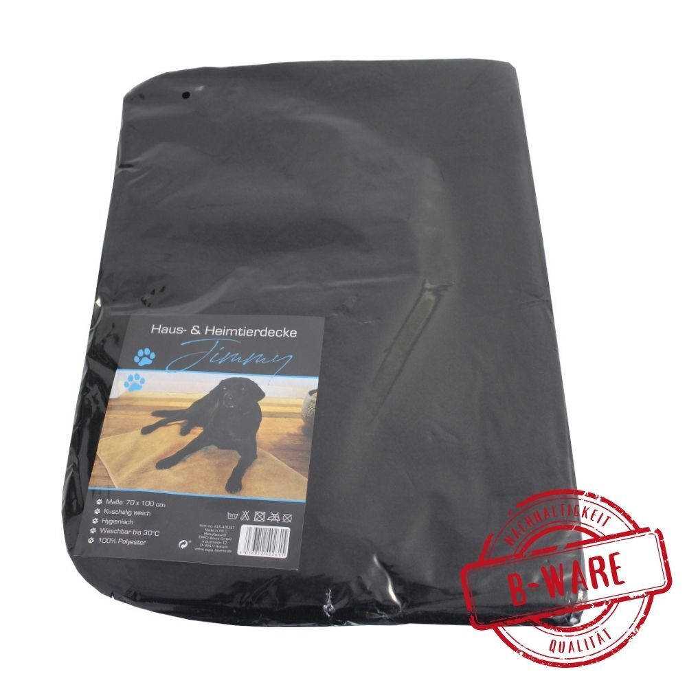 Hundedecke Jimmy 70x100 cm, in Schwarz B-Ware