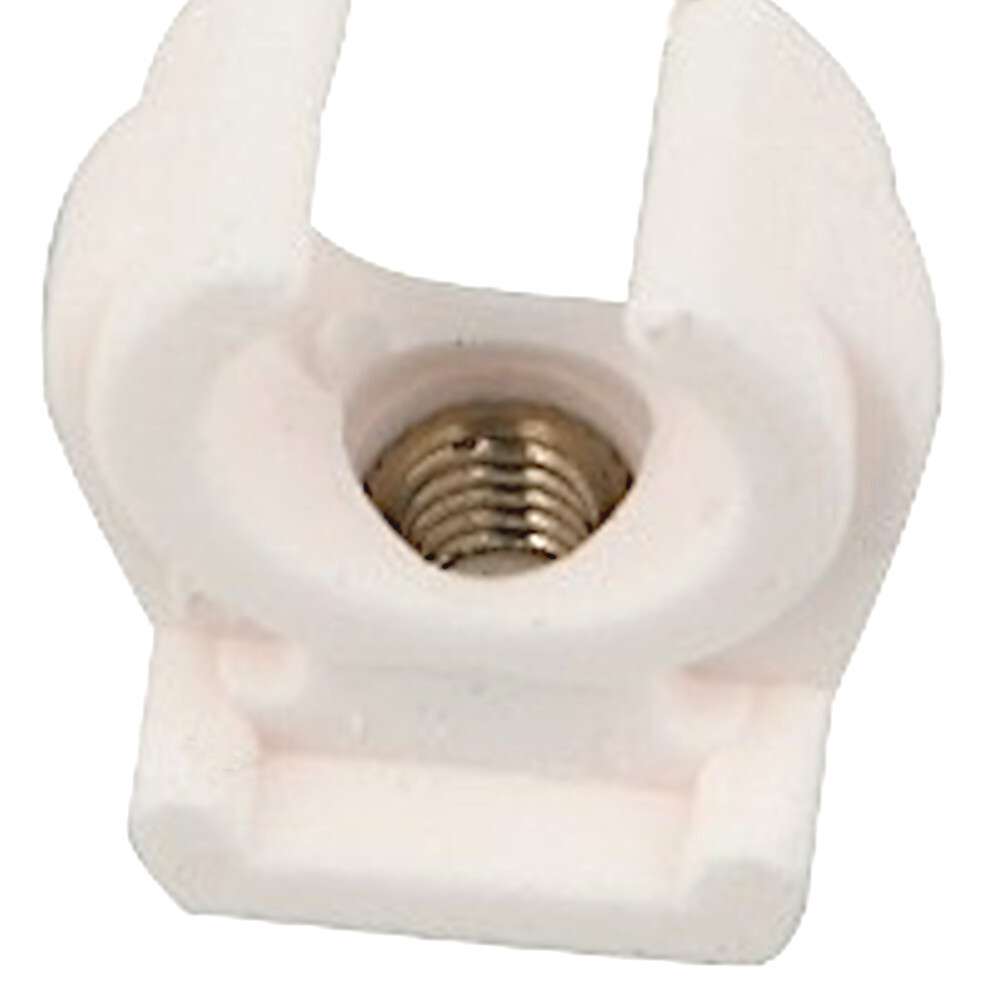 Rohrclip einfach 10 Stück mit Gewindehülse 15 mm, M6 image number 1