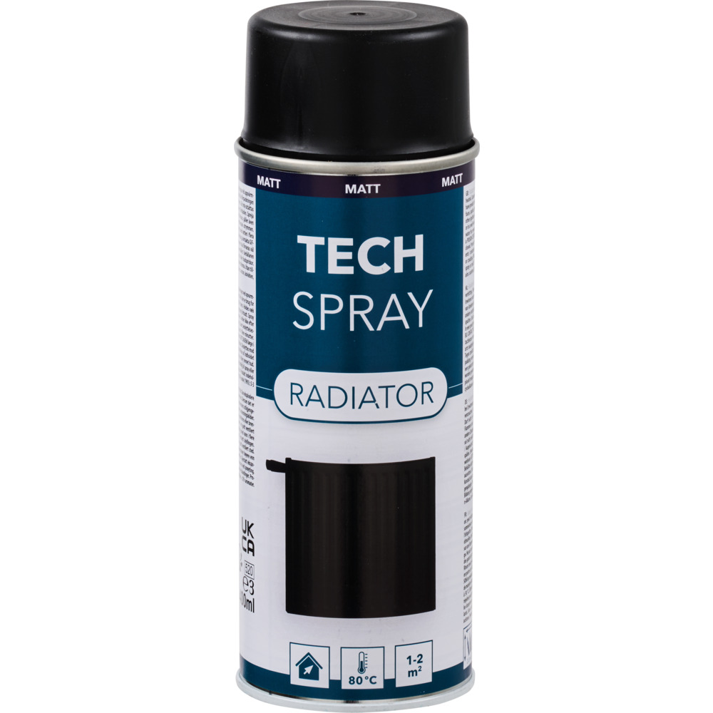 Heizkörperlack Tech Spray schwarz 400 ml image number 1