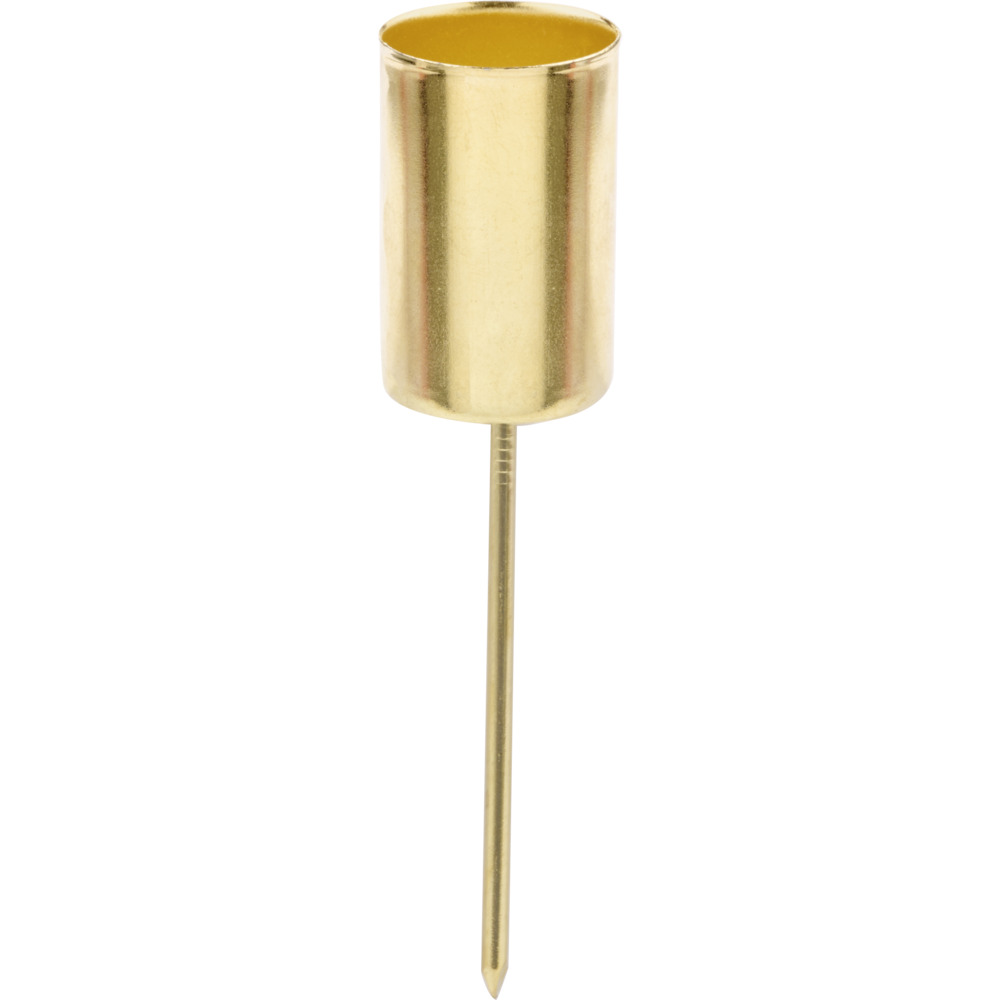 Kerzenhalter-Set 2 St&uuml;ck 10 cm f&uuml;r Tafel- oder Spitzkerzen, goldfarben image number 1