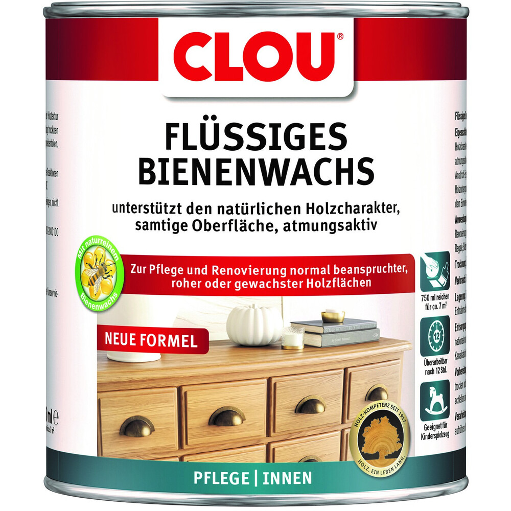 Clou Bienenwachs farblos 750 ml
