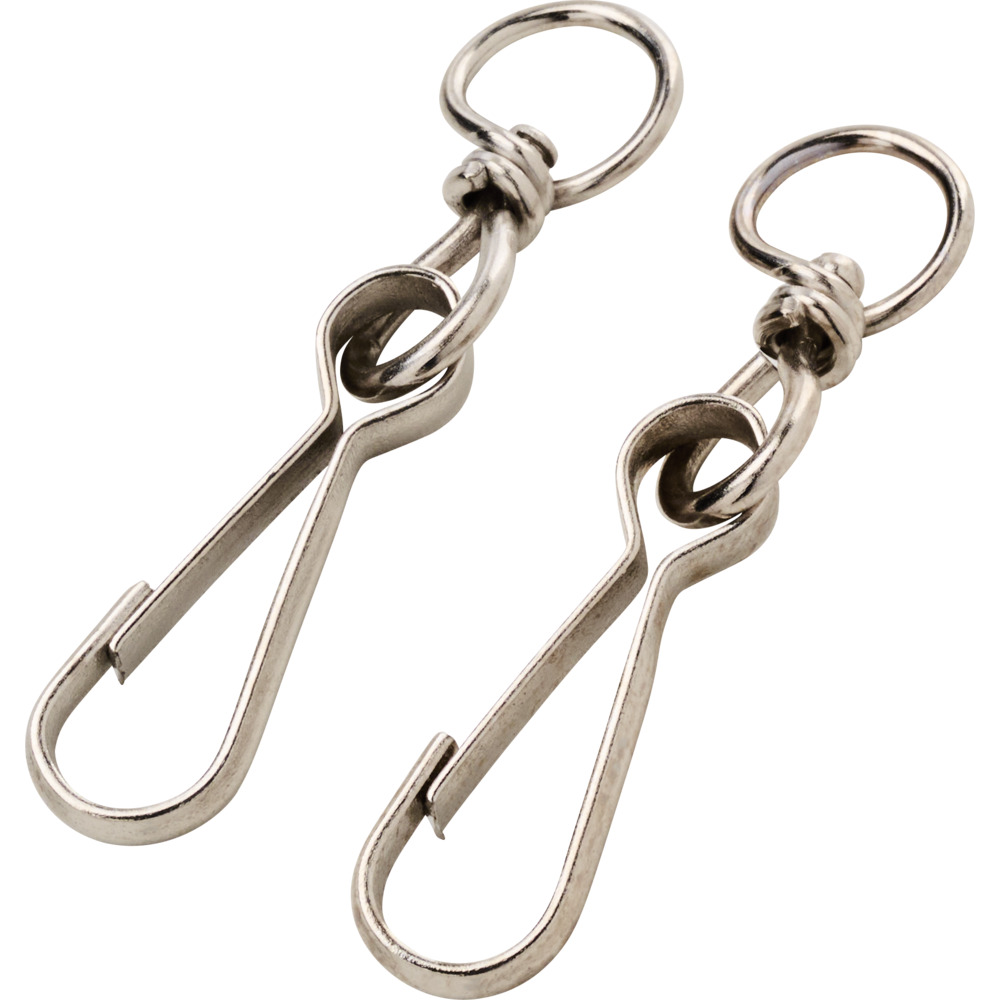 Simplex-Karabiner mit Wirbel, 40 mm, 2 St&uuml;ck