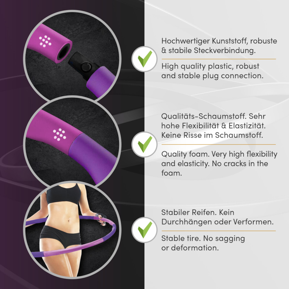 Fitness-Reifen Macacor in Lilapink, inklusive Zubehör image number 8