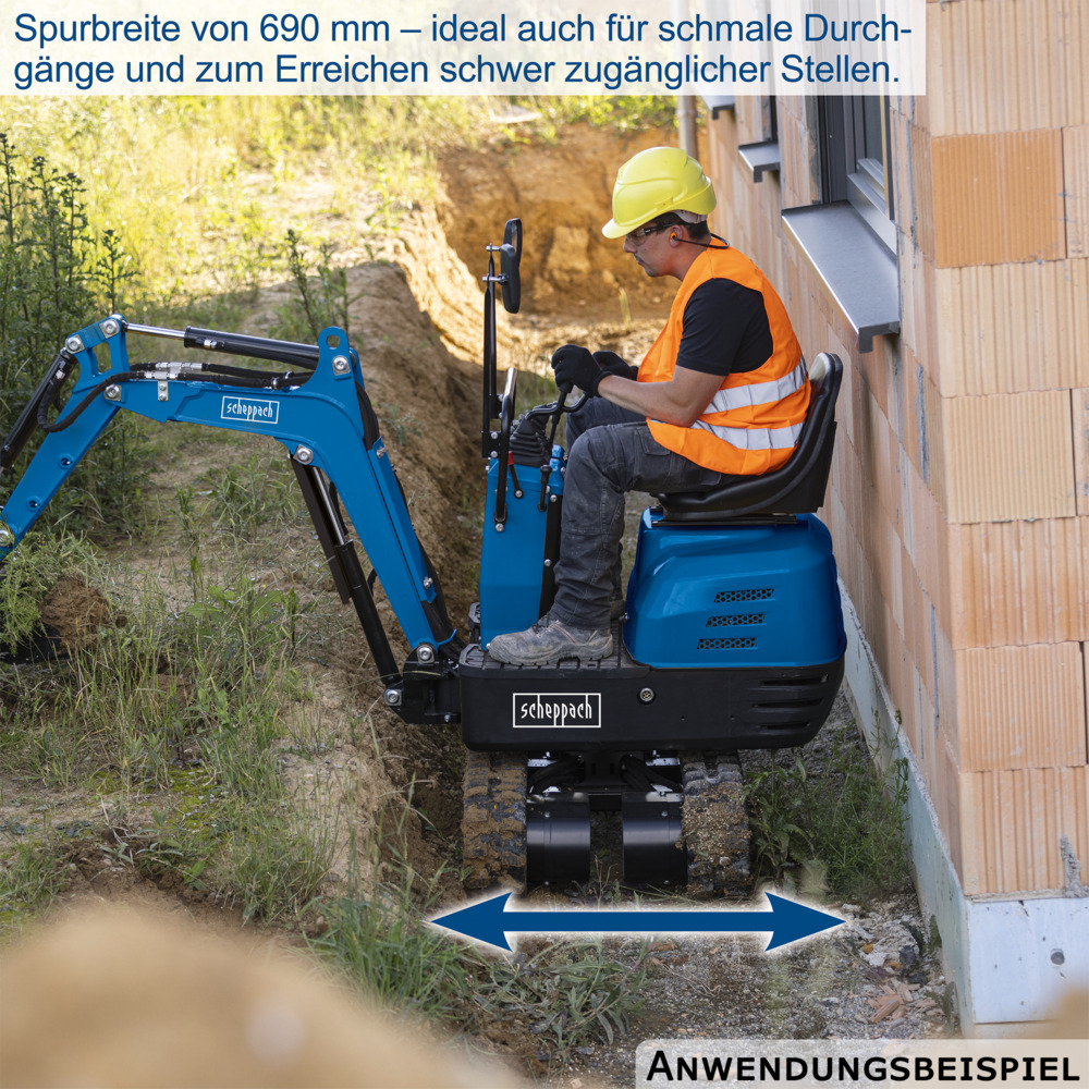 Scheppach Mini-Bagger EXC815 image number 9