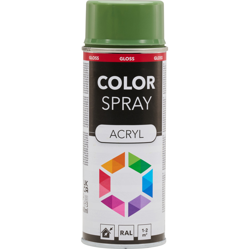 Lackspray gl&auml;nzend 400 ml Acryl RAL 6011 resedagr&uuml;n image number 0