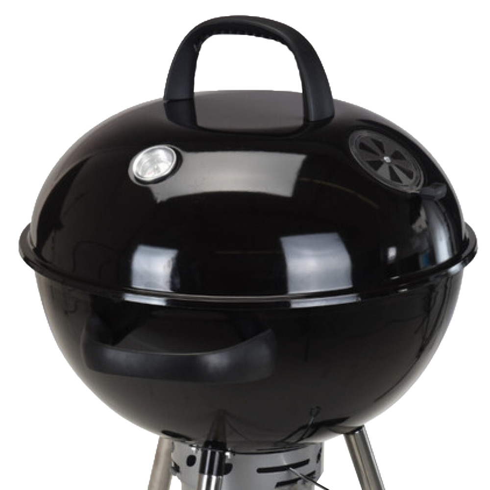 Kugelgrill fahrbar Edelstahl Schwarz 53 cm - B-Ware image number 3
