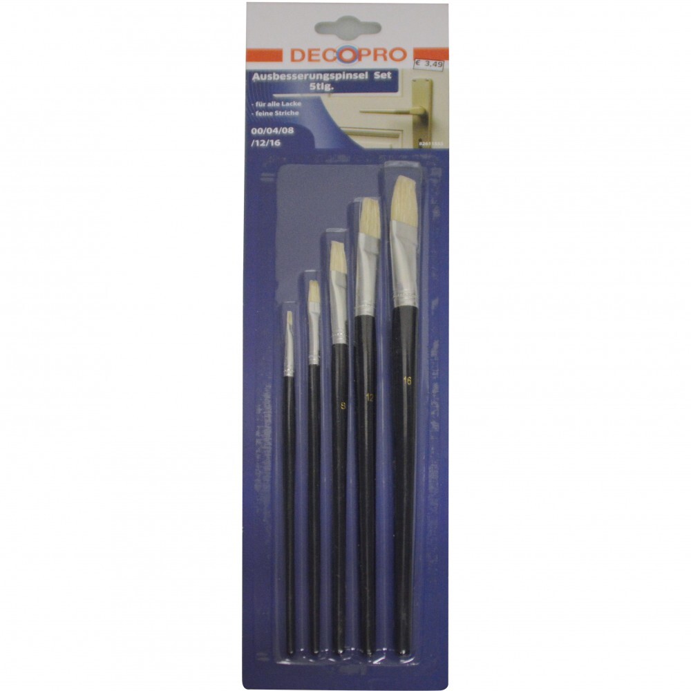 DECOPRO Ausbesserungpinsel Set 5-teilig