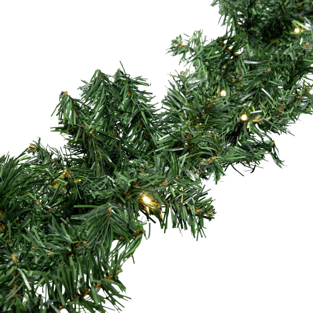 Weihnachtsgirlande künstlich 270 cm mit 60 warmweißen LEDs image number 2