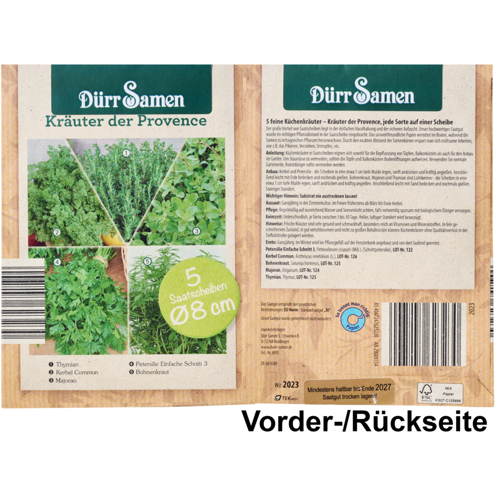 Saatband 3 St&uuml;ck / Saatscheiben 5 St&uuml;ck, sortiert image number 10