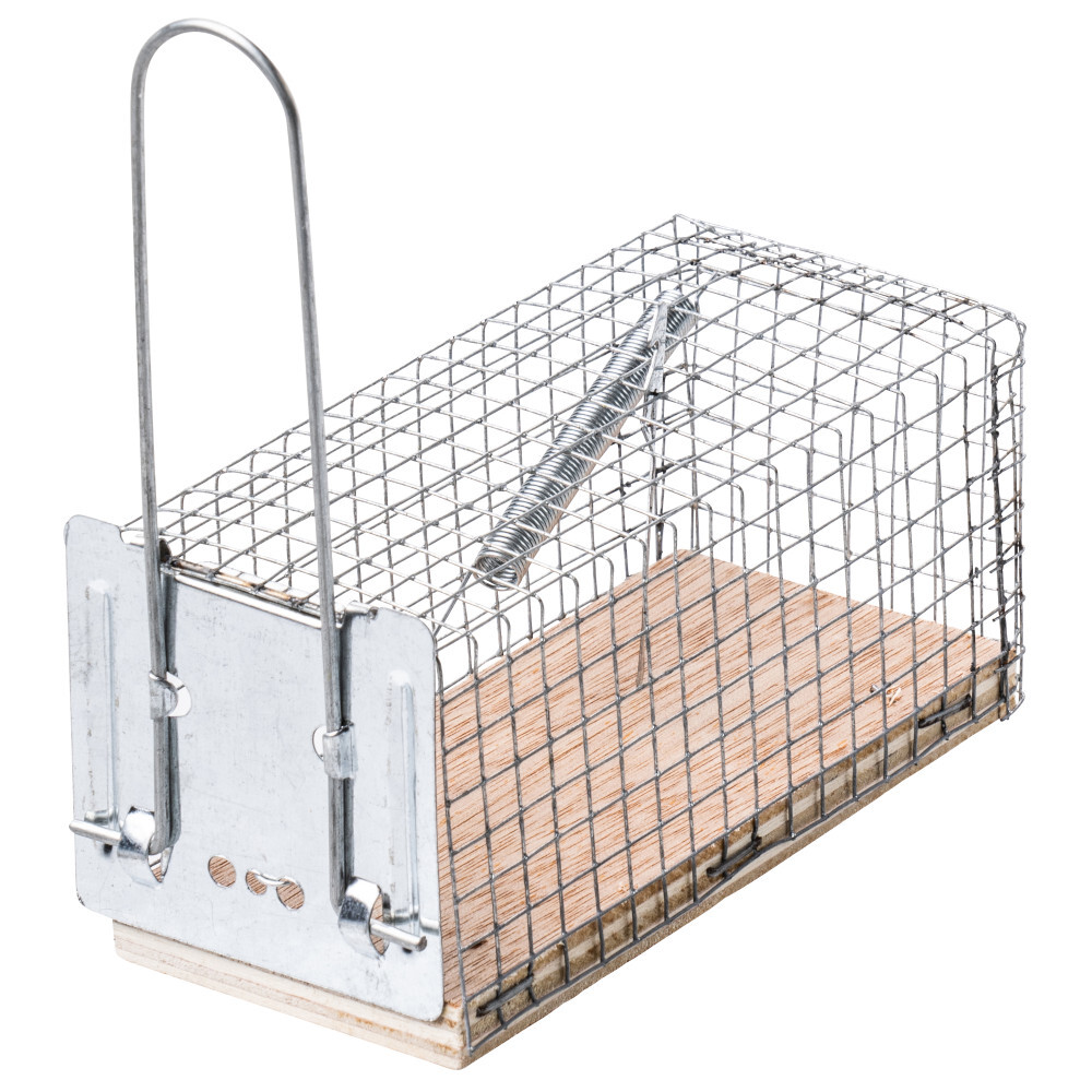 Lebendfalle für Mäuse, aus Draht mit Federmechanismus image number 1