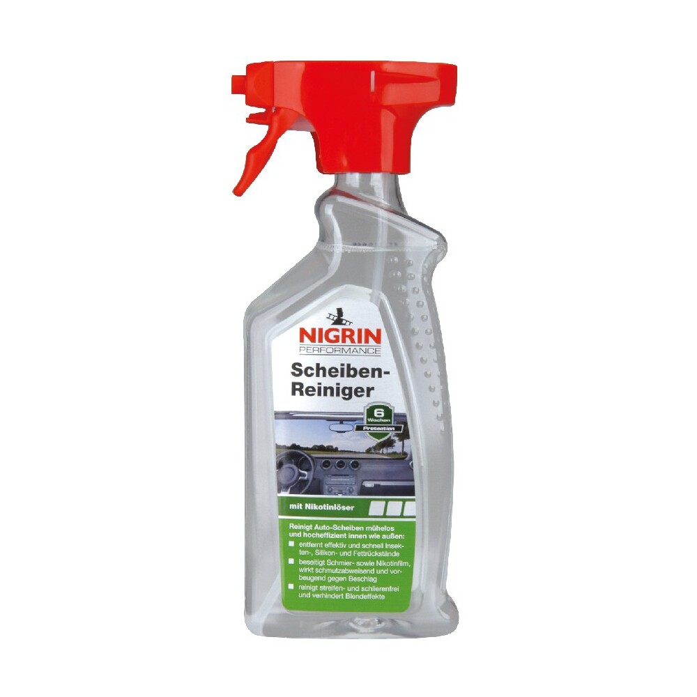 Nigrin Auto-Scheibenreiniger mit Nikotinlöser, 500 ml