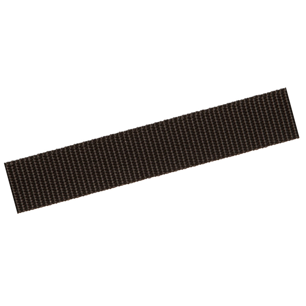 Gurtband 25 mm, Polypropylen, schwarz, Meterware