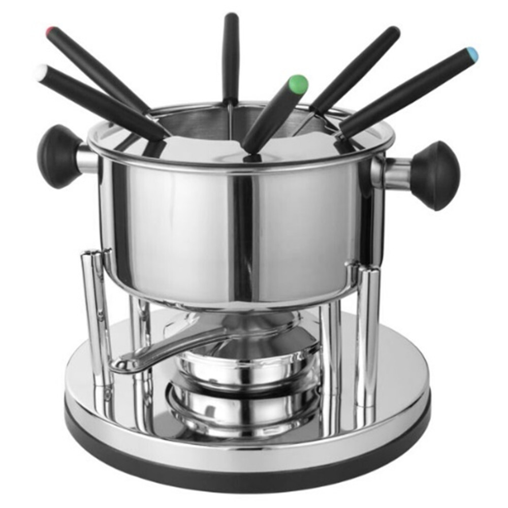 Fondue-Set 10-teilig aus Edelstahl für 6 Personen image number 0