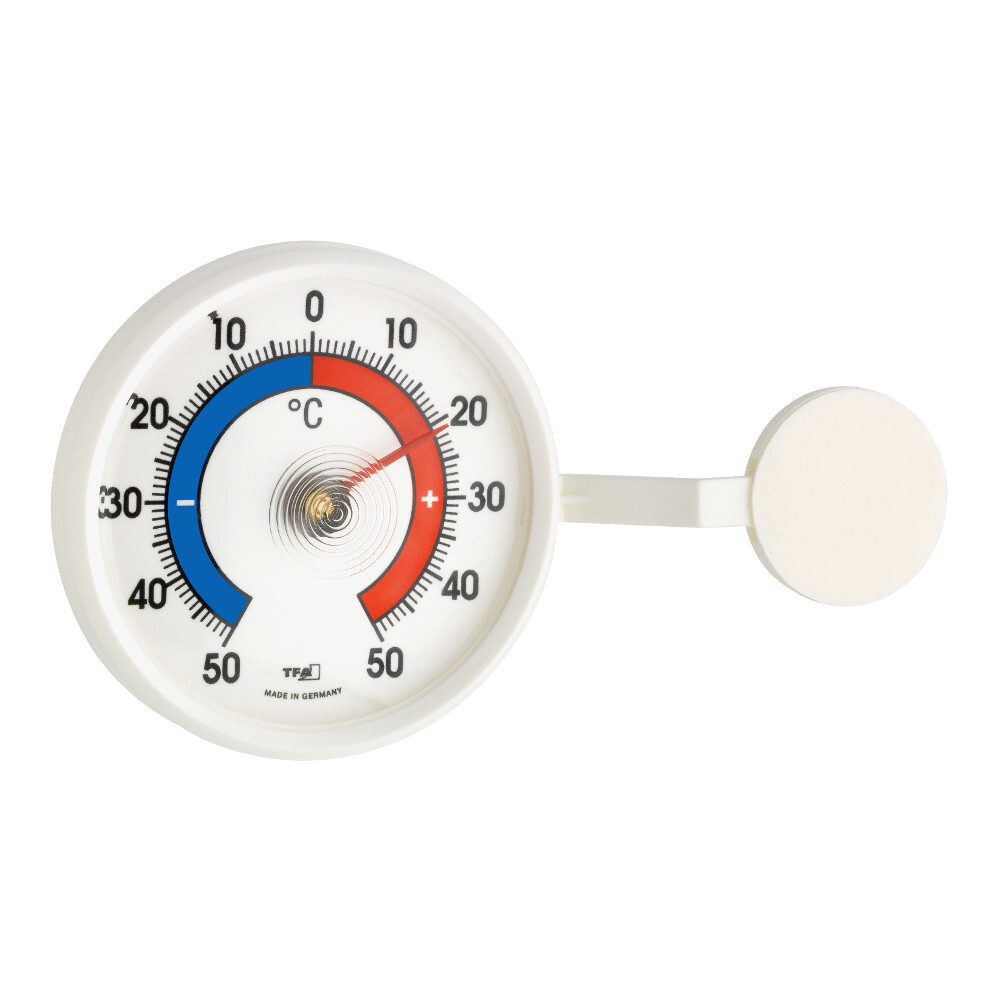 Fensterthermometer mit Selbstklebefolie Ø 72 x 21 x 126 mm