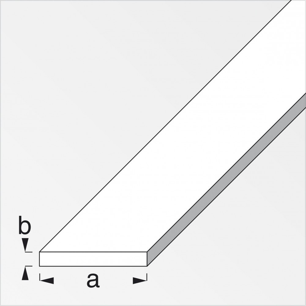 Flachstange Alu 25 x 2 mm silber image number 0