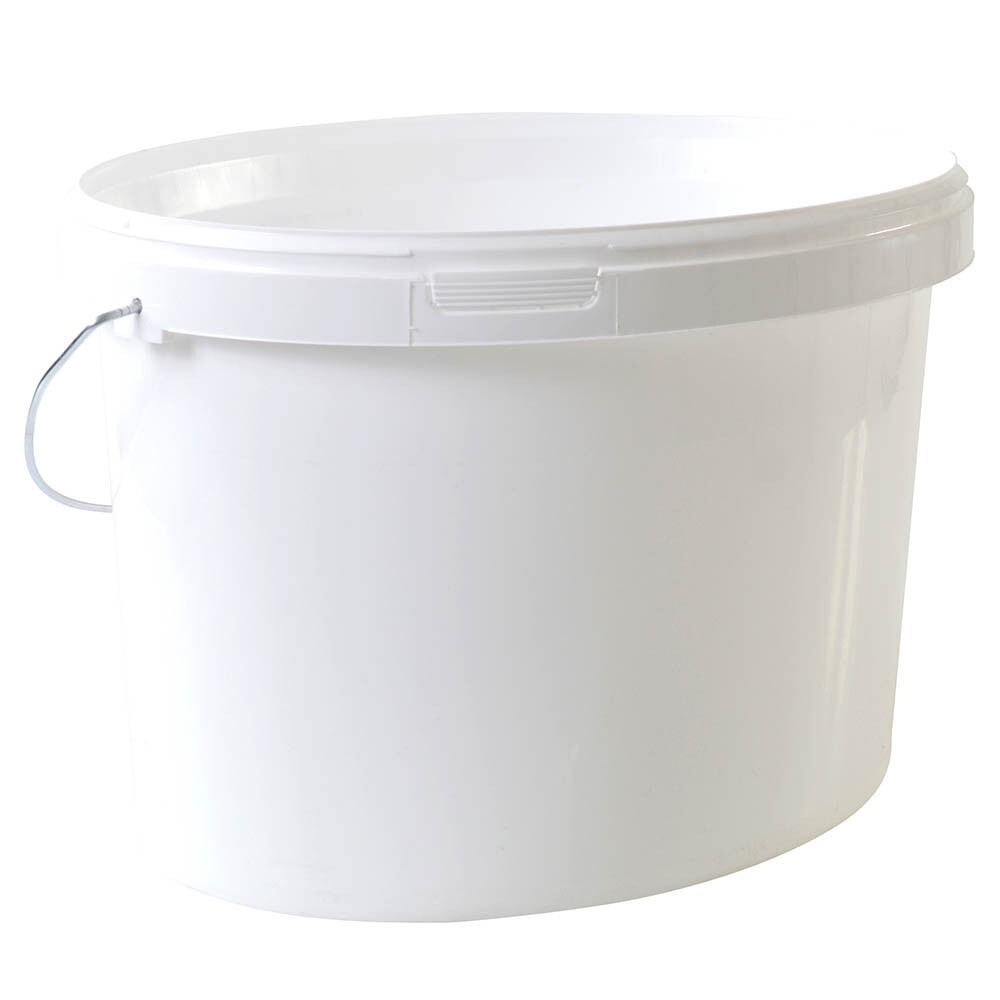 Eimer oval 10 Liter weiß