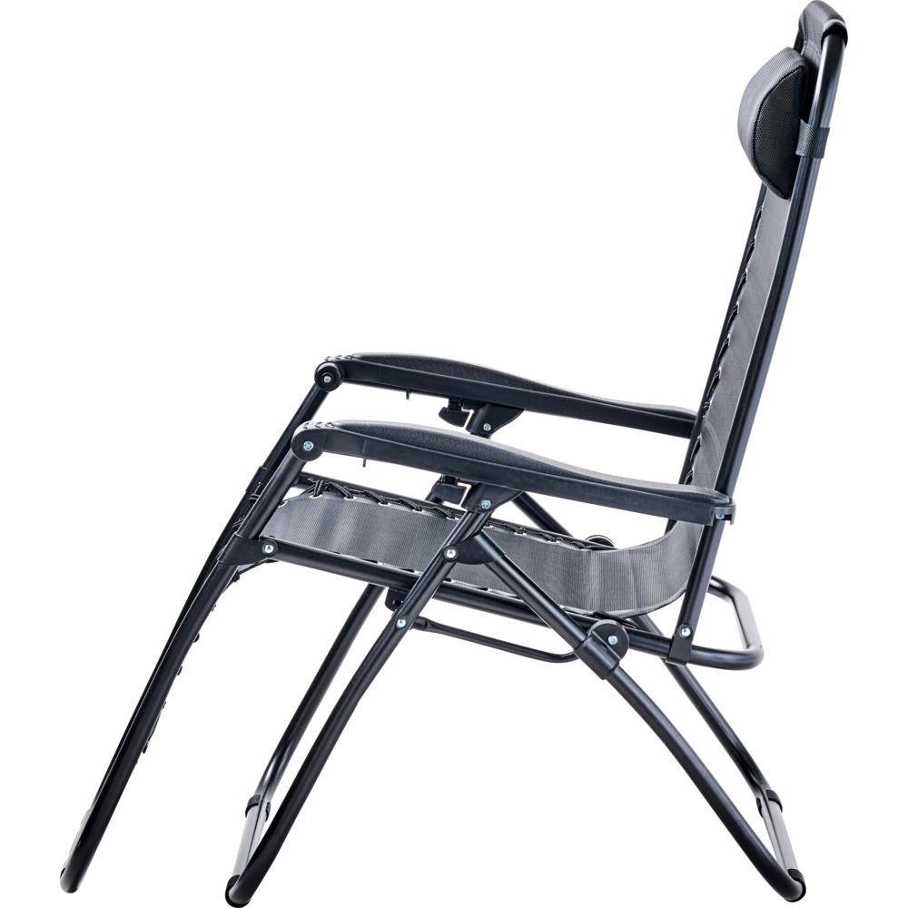 Gartenliege 2-in-1 inkl. Kopfkissen, schwarz image number 2