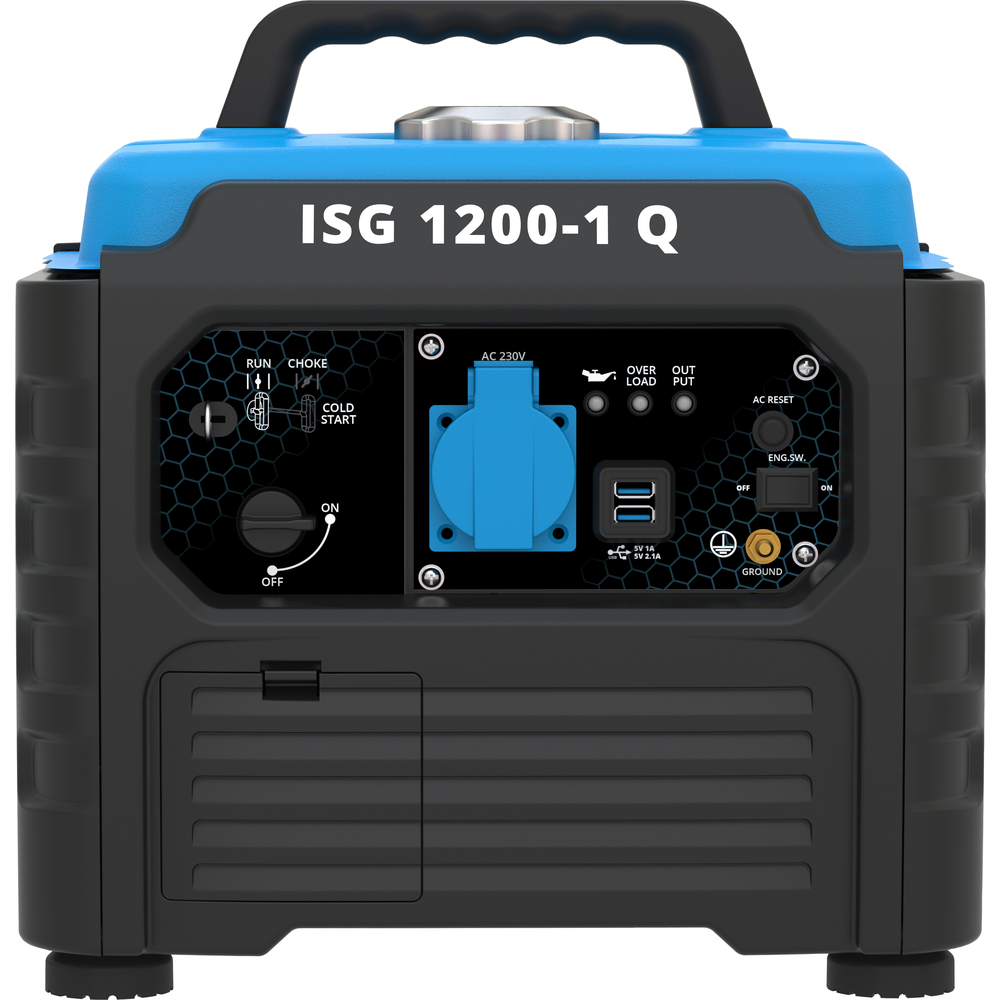 G&uuml;de&reg; Inverter-Stromerzeuger 1200 W Benzinbetrieb mit USB-Anschl&uuml;ssen image number 1