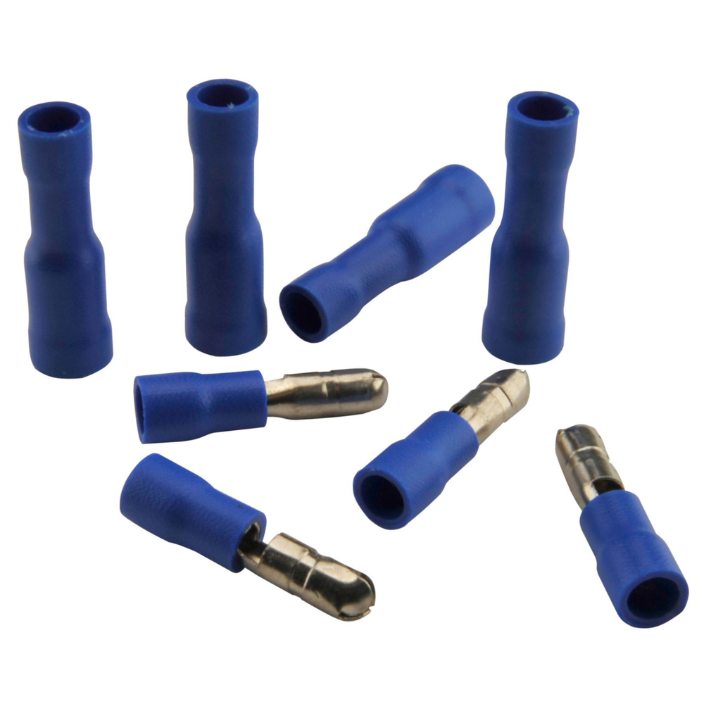 Kabelschuh Rundstecker-Set 20-teilig 2,5mm&sup2; isoliert blau image number 0