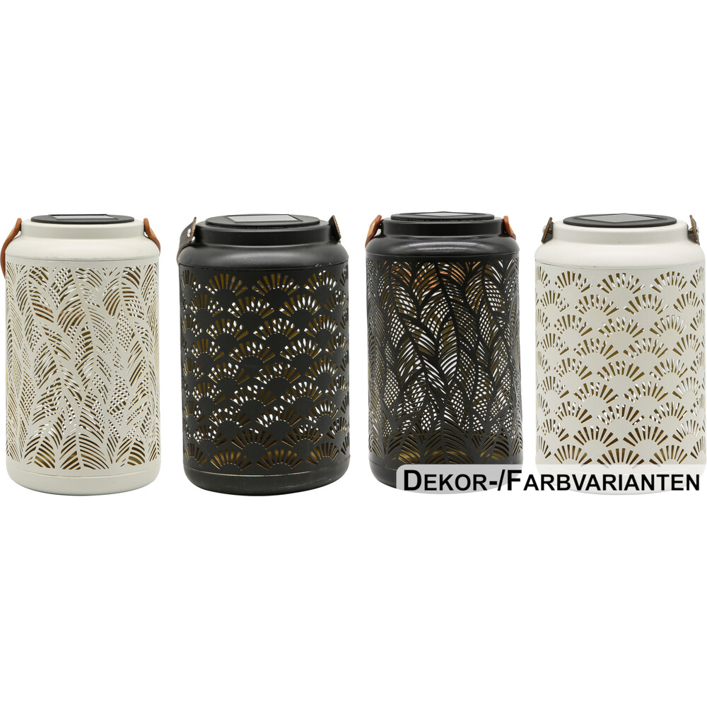LED-Solarlaterne 19 cm, 4-fach sortiert image number 0
