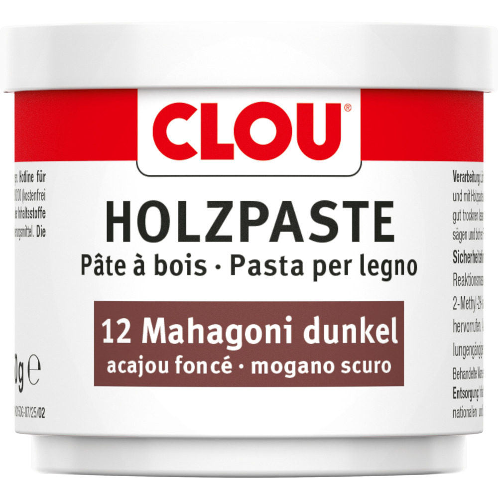 Clou&reg; Holzpaste Nr.12 mahagoni dunkel image number 0