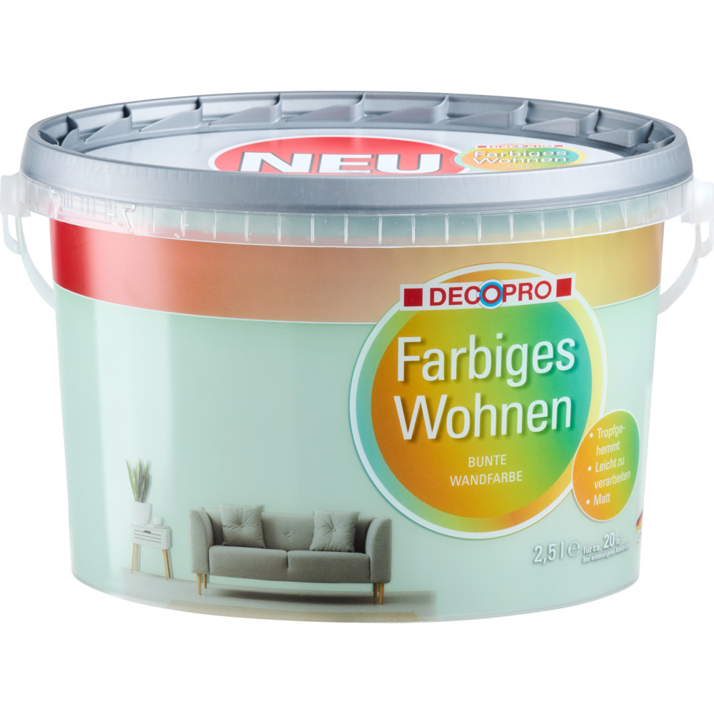 DECOPRO Farbiges Wohnen Wasabi 2,5 L