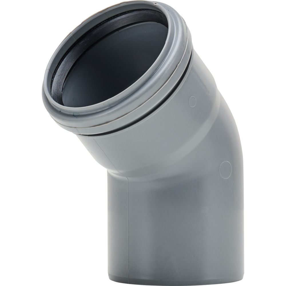 HTB-Abwasserbogen DN 75 mit 45&deg; Winkel image number 1