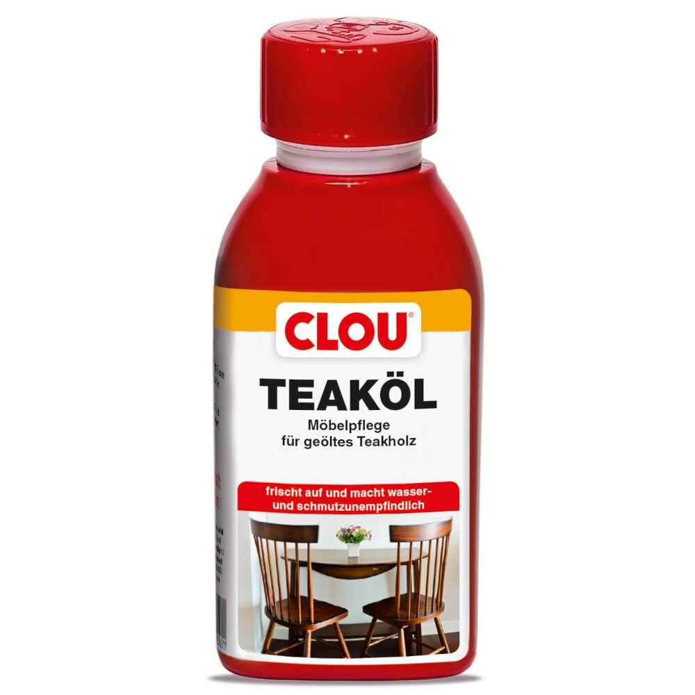 Clou Teaköl 150 ml für bereits geöltes Holz