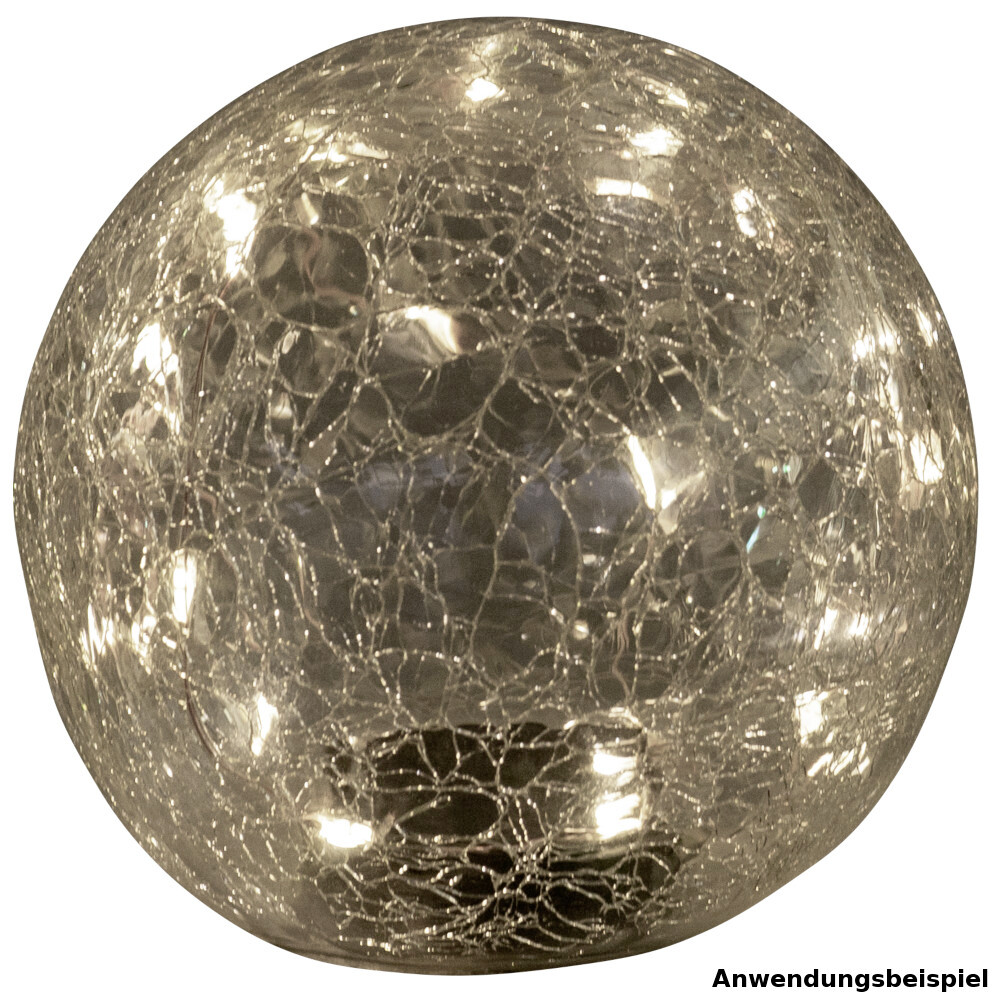 LED-Solarkugelleuchte Ø 25 cm mit Crashglas, 30 LED image number 1