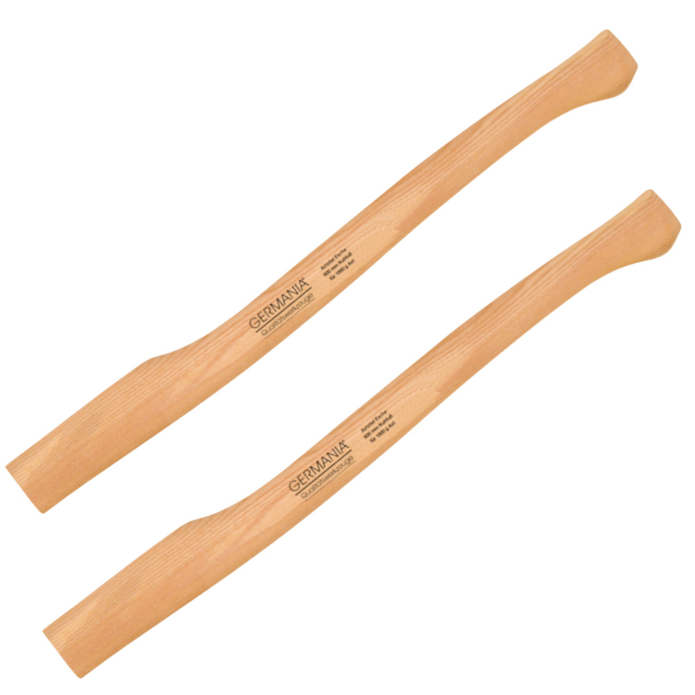 GERMANIA® Axtstiel 2er Set 60cm Kuhfußform