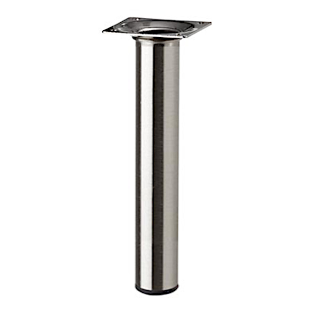 Möbelfuß POP 100 x 30 mm rund in Edelstahl-Dekor