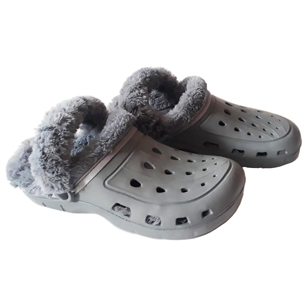 Clogs Größe 36 bis 45 aus Kunststoff in verschiedenen Farben mit Fell image number 2