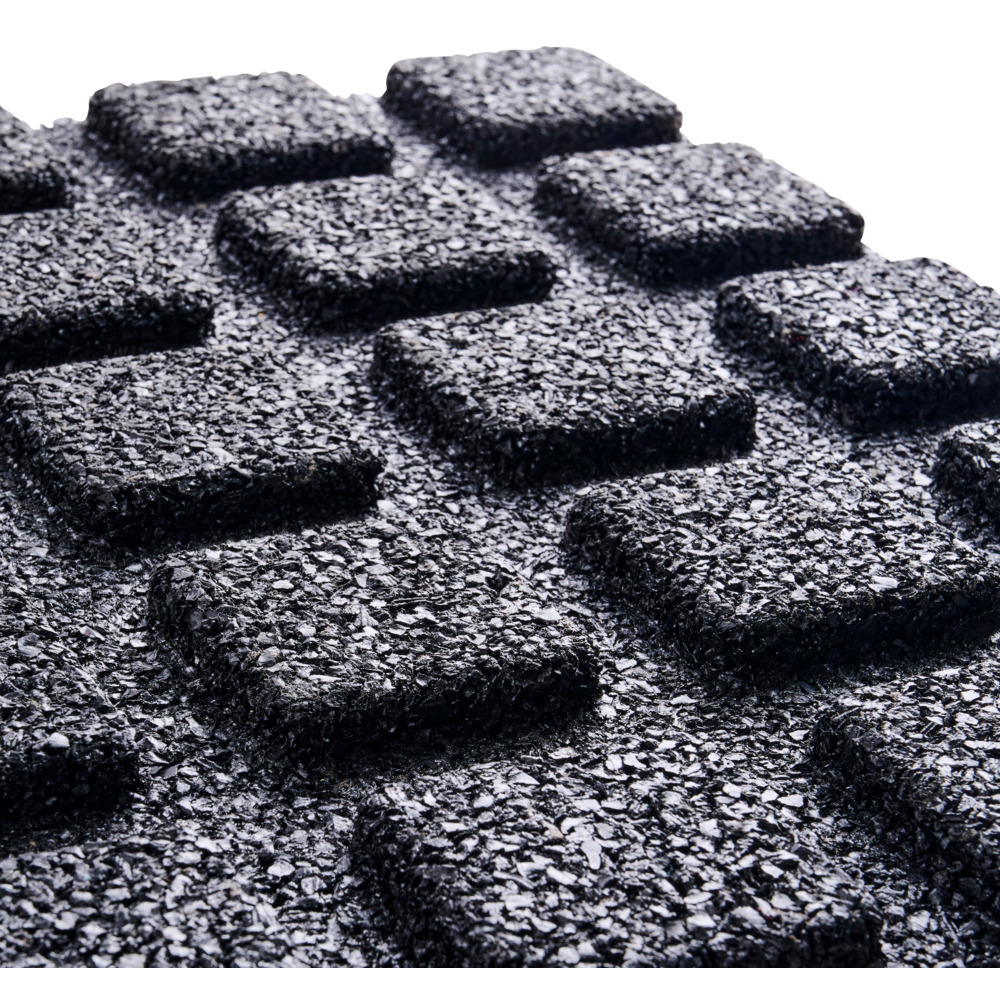 Gummifliese 40 x 40 x 2,5 cm schwarz image number 2