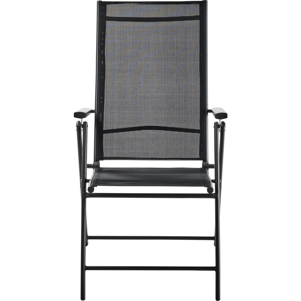 Garten-Klappsessel dunkelgrau image number 1