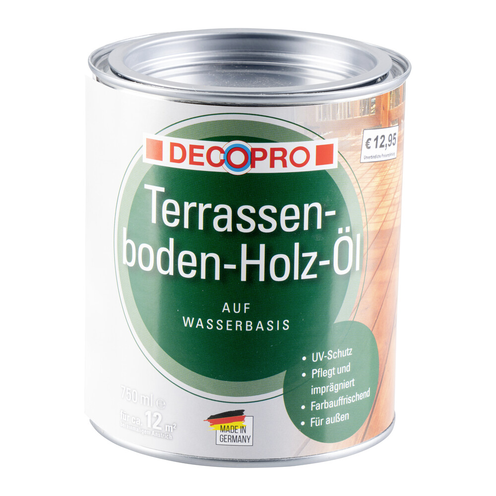 DECOPRO Terrassenboden-Holz-Öl 750 ml, naturbraun