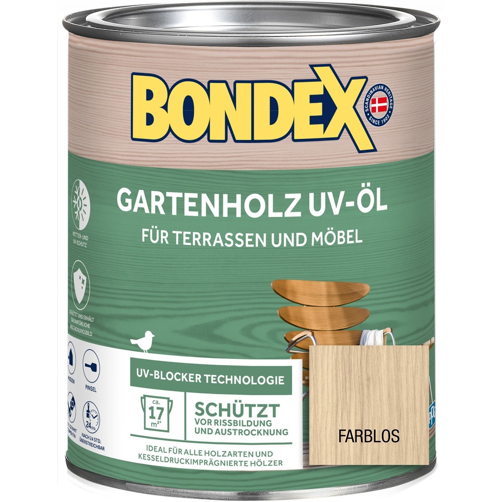 BONDEX Gartenholz UV-Öl farblos 750 ml image number 1