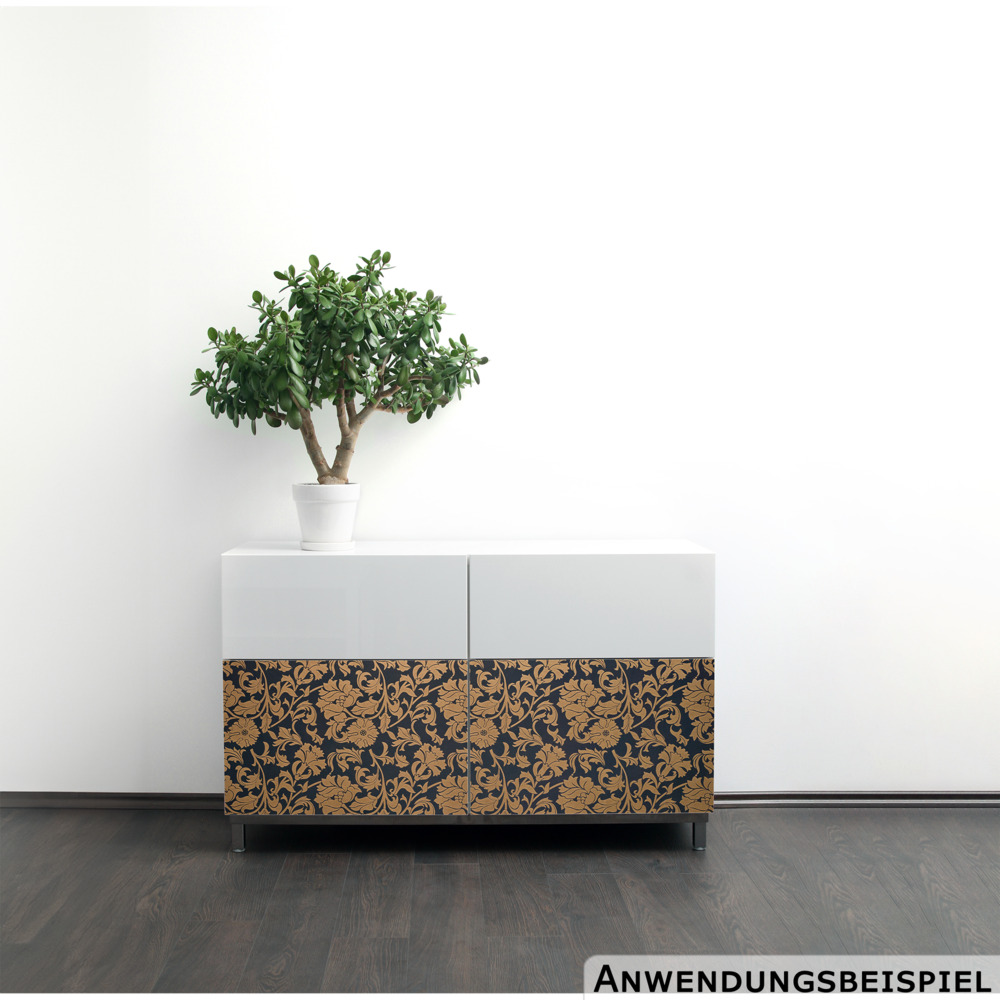 Klebefolie 200x45cm Ornament Gold Ranke Dekofolie Selbstklebefolie M&ouml;belfolie image number 2